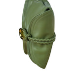 Bottega Veneta Baby Liberta Green Leather Shoulder Bag