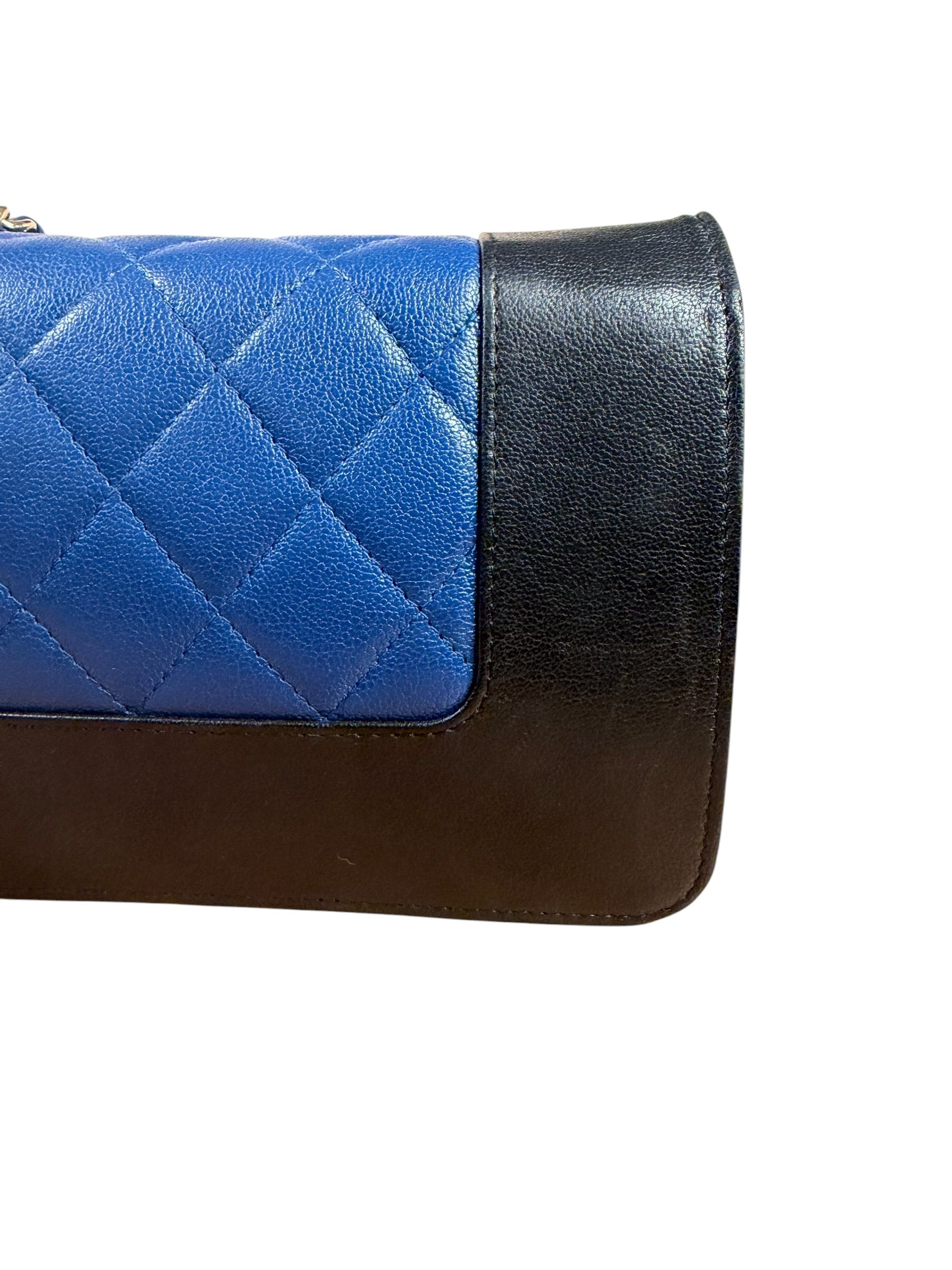 Chanel Bicolor Leather Mademoiselle Wallet On Chain 2017