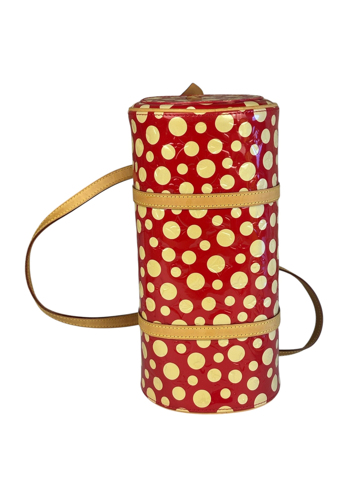Louis Vuitton x Yayoi Kusama Red/Yellow Vernis Dot Infinity Papillon 30