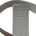 Louis Vuitton Reversible Blue/Grey Leather Logo Belt