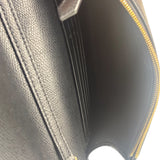 Fendi Black Leather F Envelope Wallet On Replacement Chain