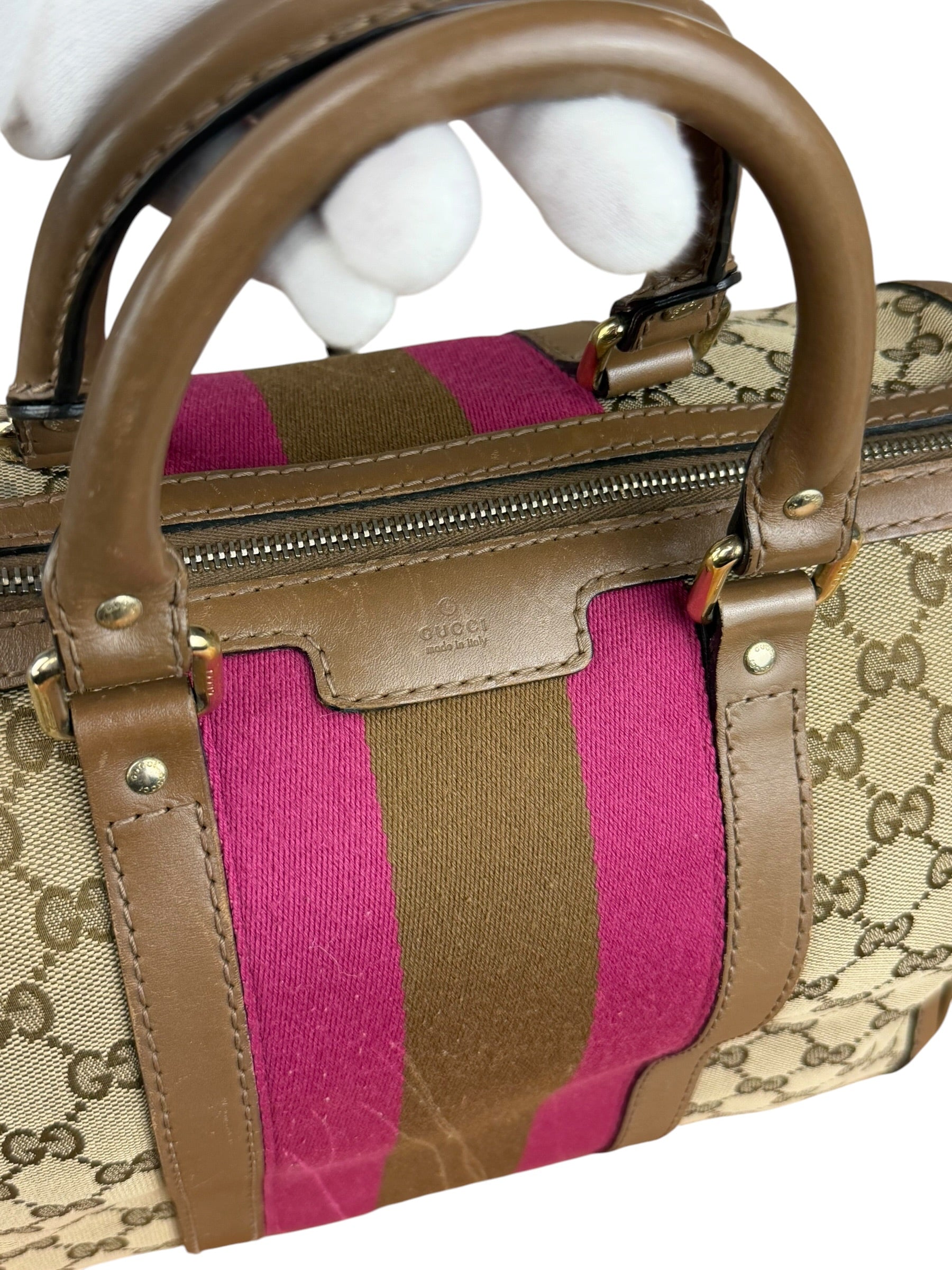 Gucci Vintage GG Web Joy Mini Boston