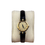 Gucci 2000L Champagne Dial Black Strap