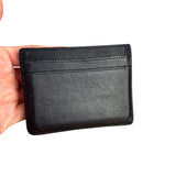 Yves Saint Laurent Leather Cardholder Navy Blue