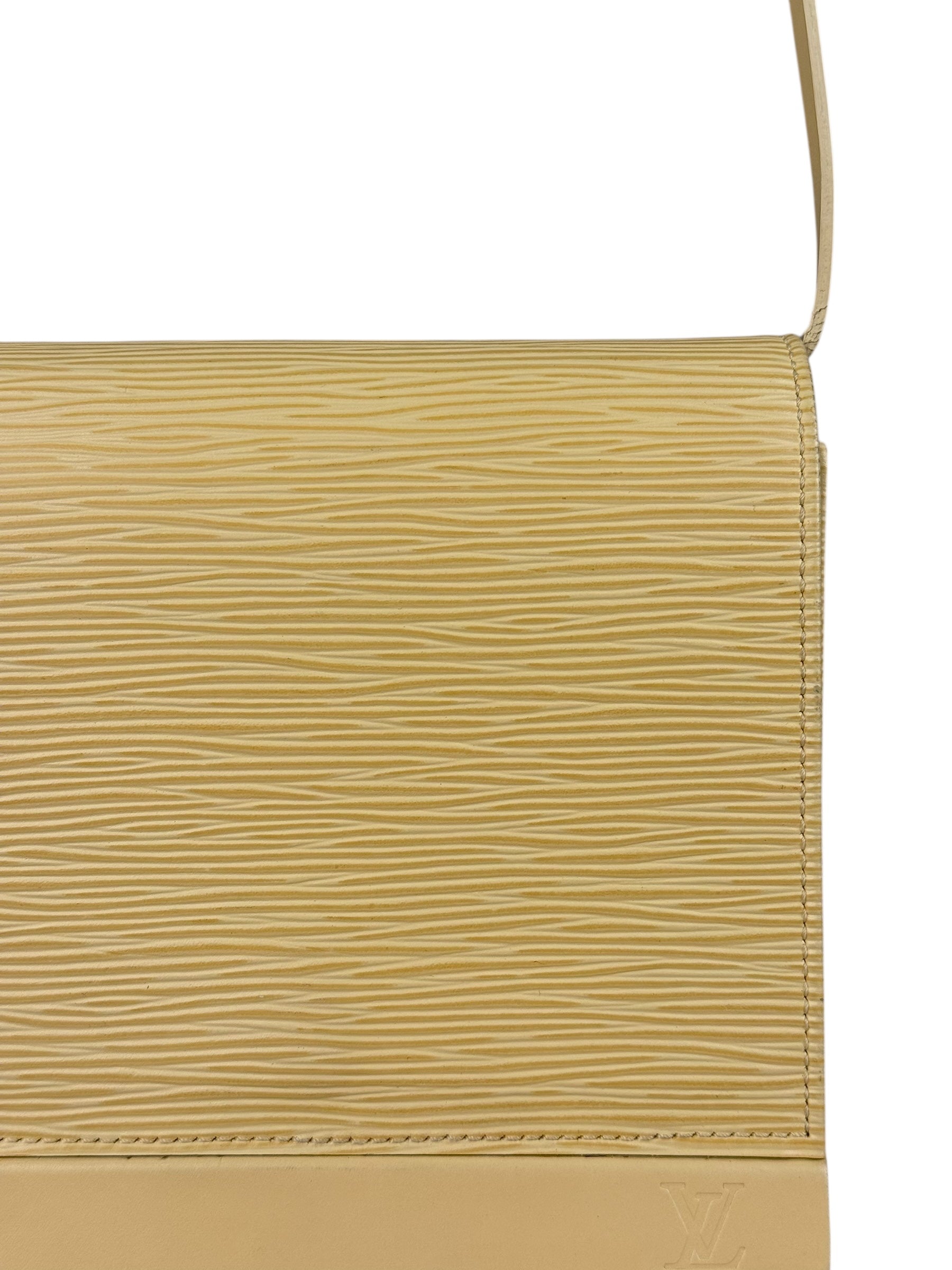 Louis Vuitton Vintage Yellow Epi Biarritz Shoulder Bag