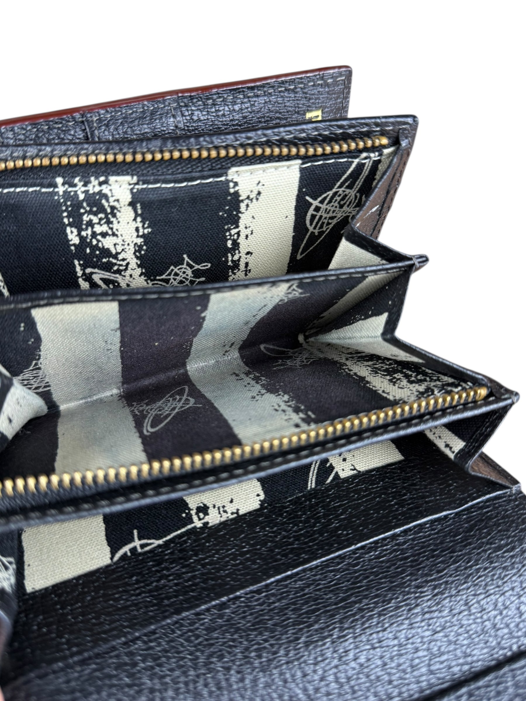 Vivienne Westwood Leather Orb Emblem Wallet