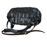 Prada Black Tessuto Nylon/Nappa Leather Waves Two-Way Bag