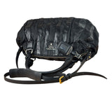 Prada Black Tessuto Nylon/Nappa Leather Waves Two-Way Bag