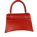 Balenciaga Red Leather Hourglass Small Two-Way Bag