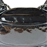 Chanel Black Patent Leather Camellia Petals Shoulder Bag 2010