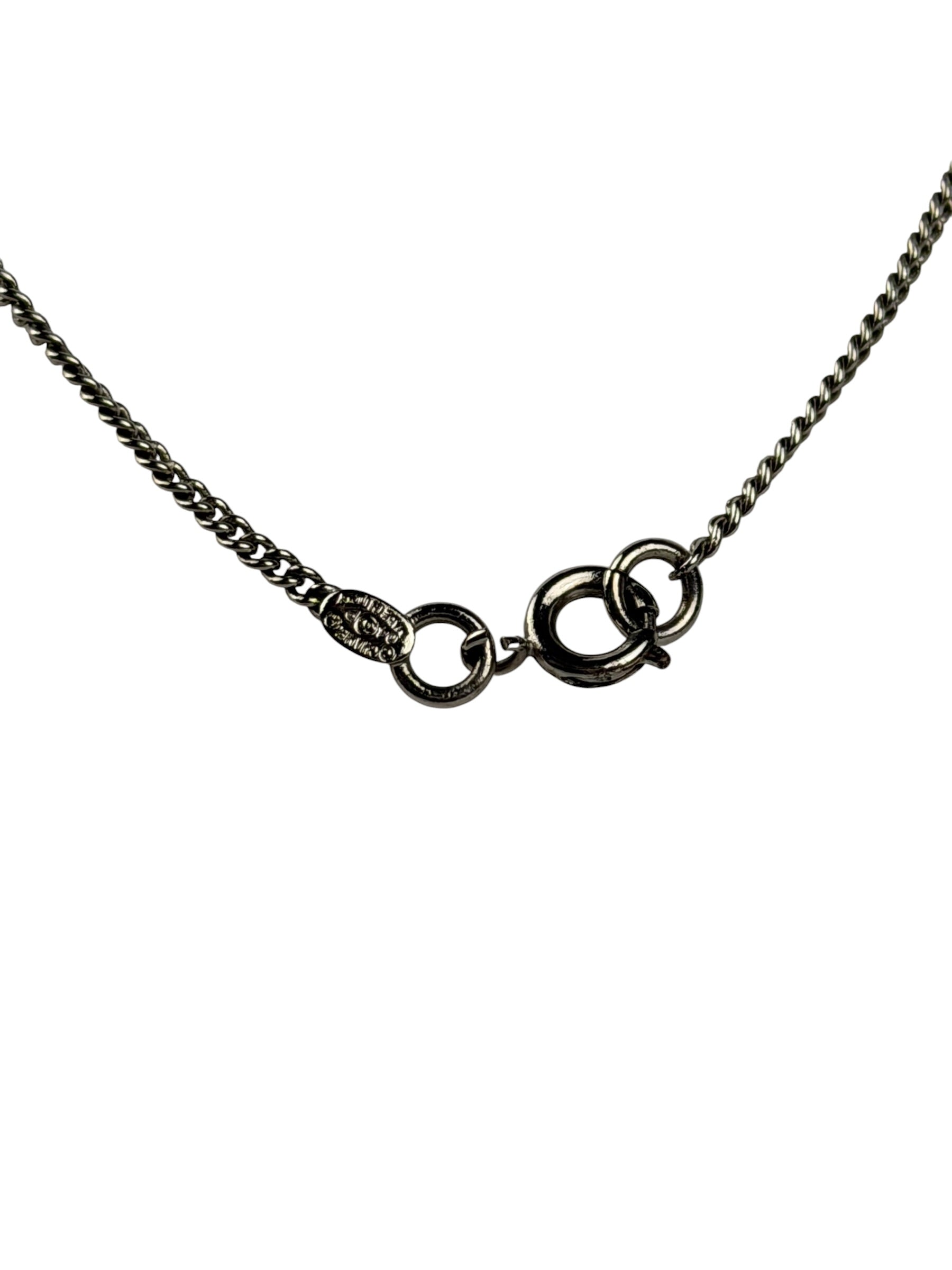 Chanel Vintage Heart CC Necklace