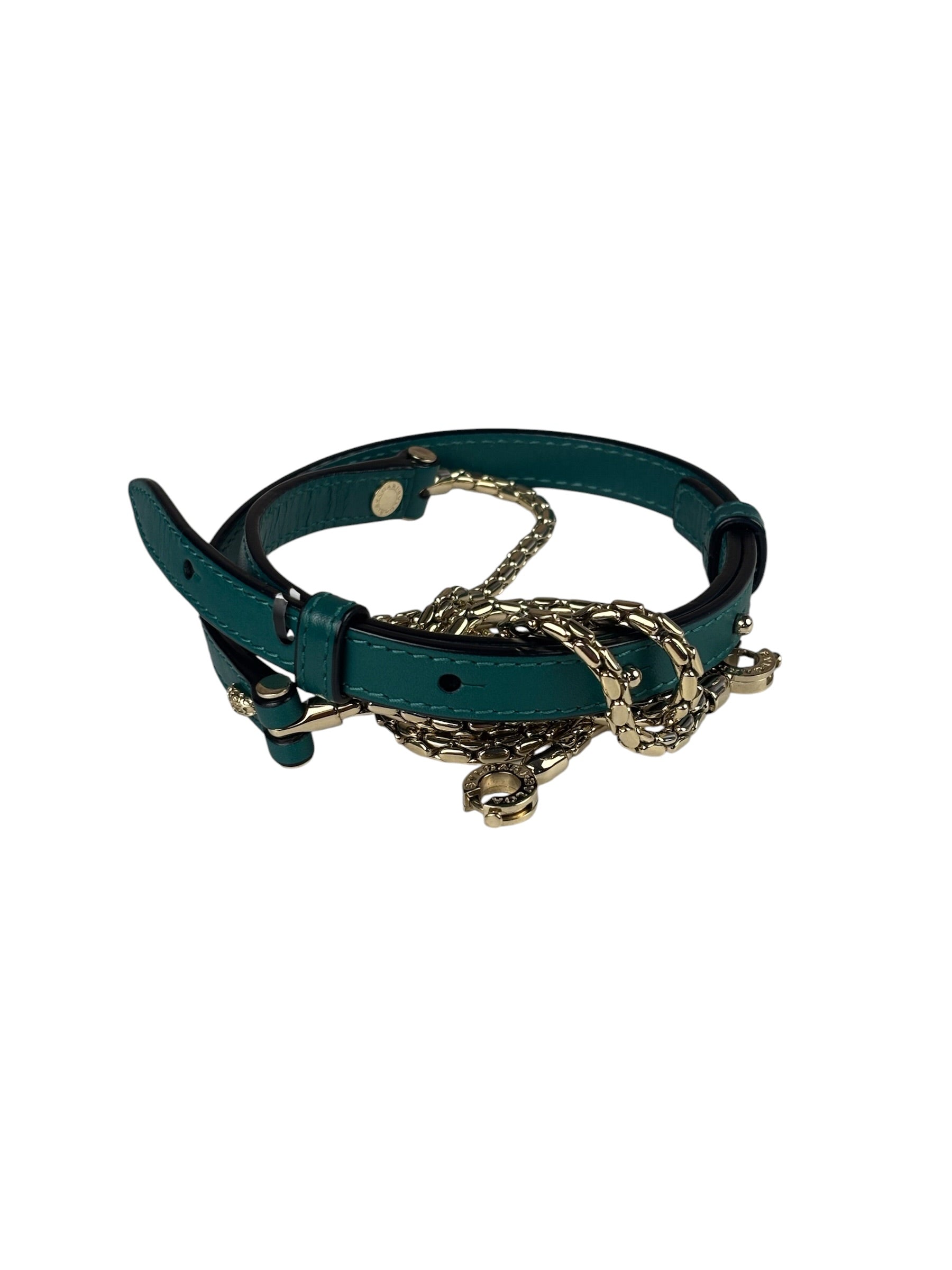 BVLGARI Serpenti Forever Mini Top Handle Bag Green