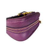Gucci Vintage Purple Leather Small Snaffle Bit Shoulder Bag
