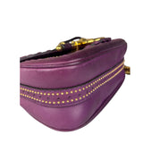 Gucci Vintage Purple Leather Small Snaffle Bit Shoulder Bag