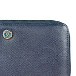 Chanel Navy Blue Long Zip Wallet
