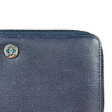 Chanel Navy Blue Long Zip Wallet