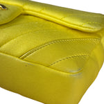 Chanel Yellow Chevron Flap Chain Shoulder Bag 2015