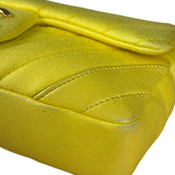 Chanel Yellow Chevron Flap Chain Shoulder Bag 2015