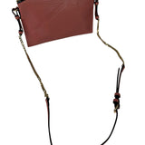 Burberry Pale Orchid Pink Leather Check-Embossed Peyton Crossbody