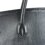 Hermes Black Togo Leather Birkin 40 Handbag Gold 1998