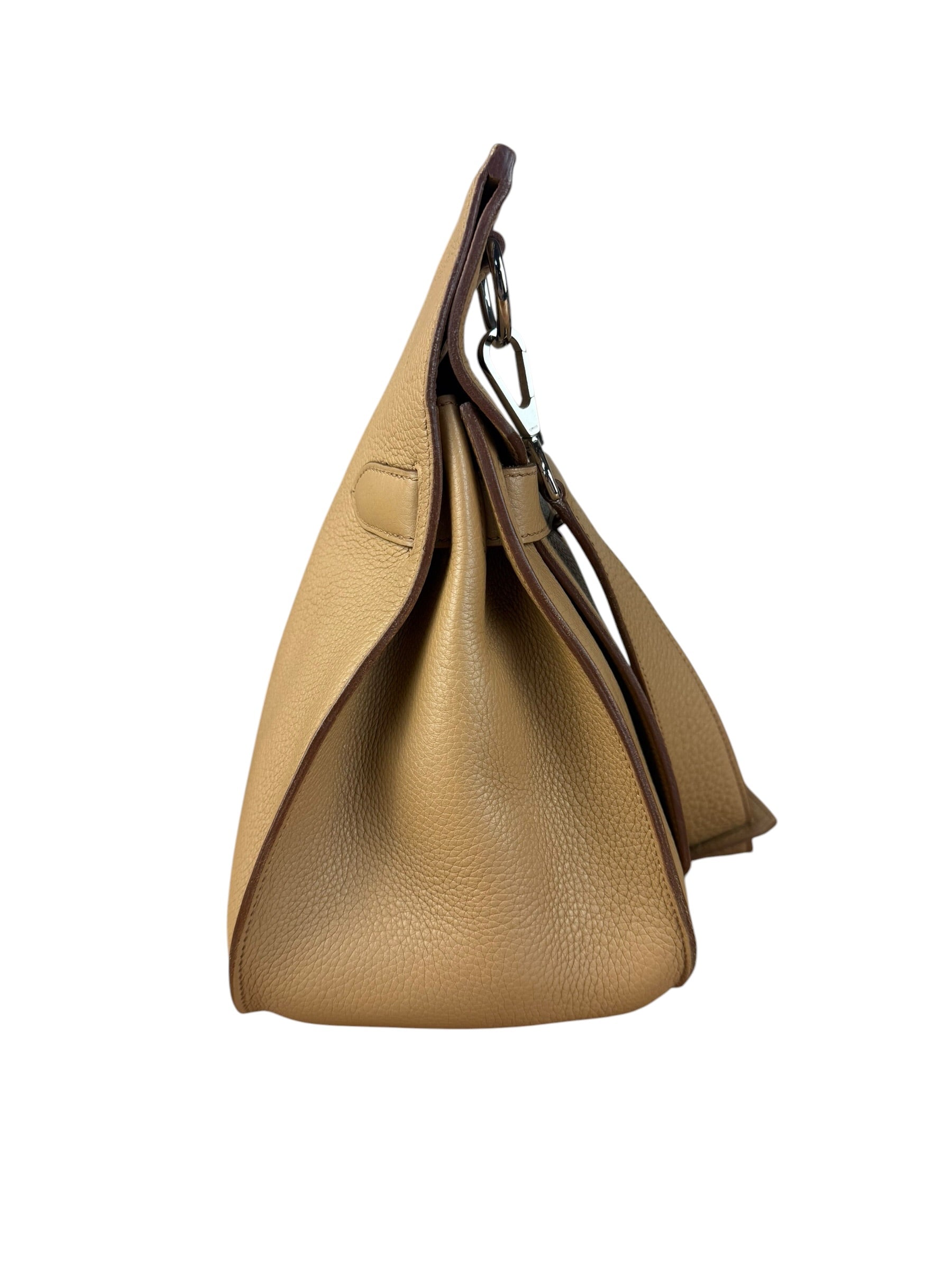 Hermes Jypsiere Tan Clemence Leather Shoulder Bag 2008
