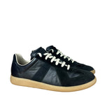 Maison Margiela Replica Leather and Suede Sneaker Black