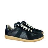 Maison Margiela Replica Leather and Suede Sneaker Black