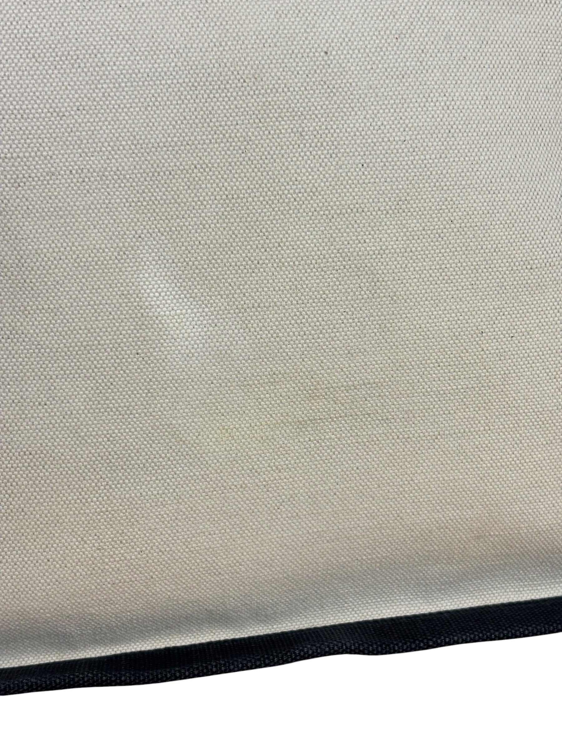 Saint Laurent Beige/Black Rive Gauche Canvas Tote Bag