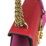 Gucci Padlock Medium Leather Chain Shoulder Bag Beige/Red/Pink