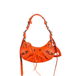 Balenciaga Orange Leather XS Le Cagole Shoulder Bag