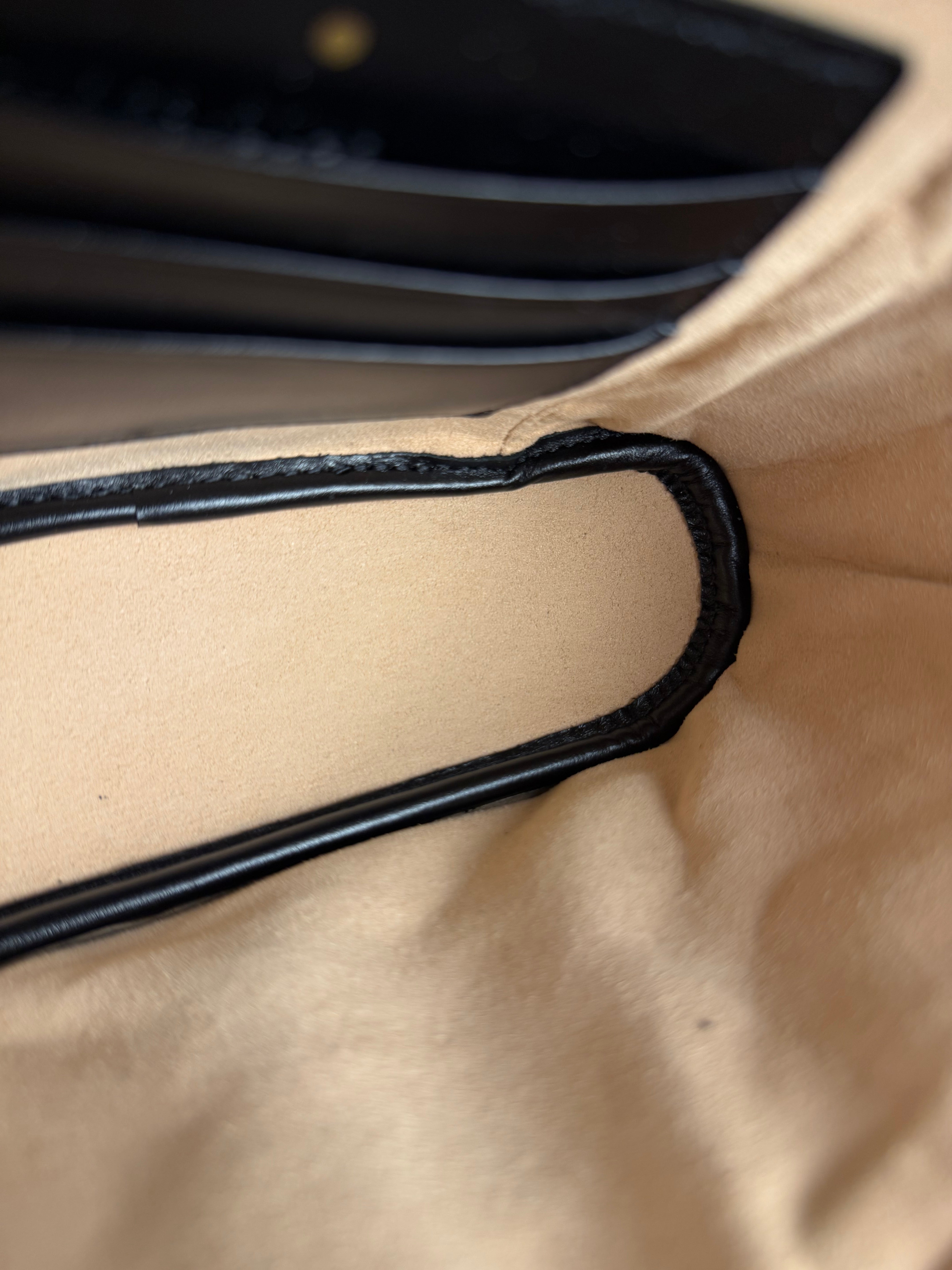 Gucci Black Marmont Vanity Shoulder/Hand Bag
