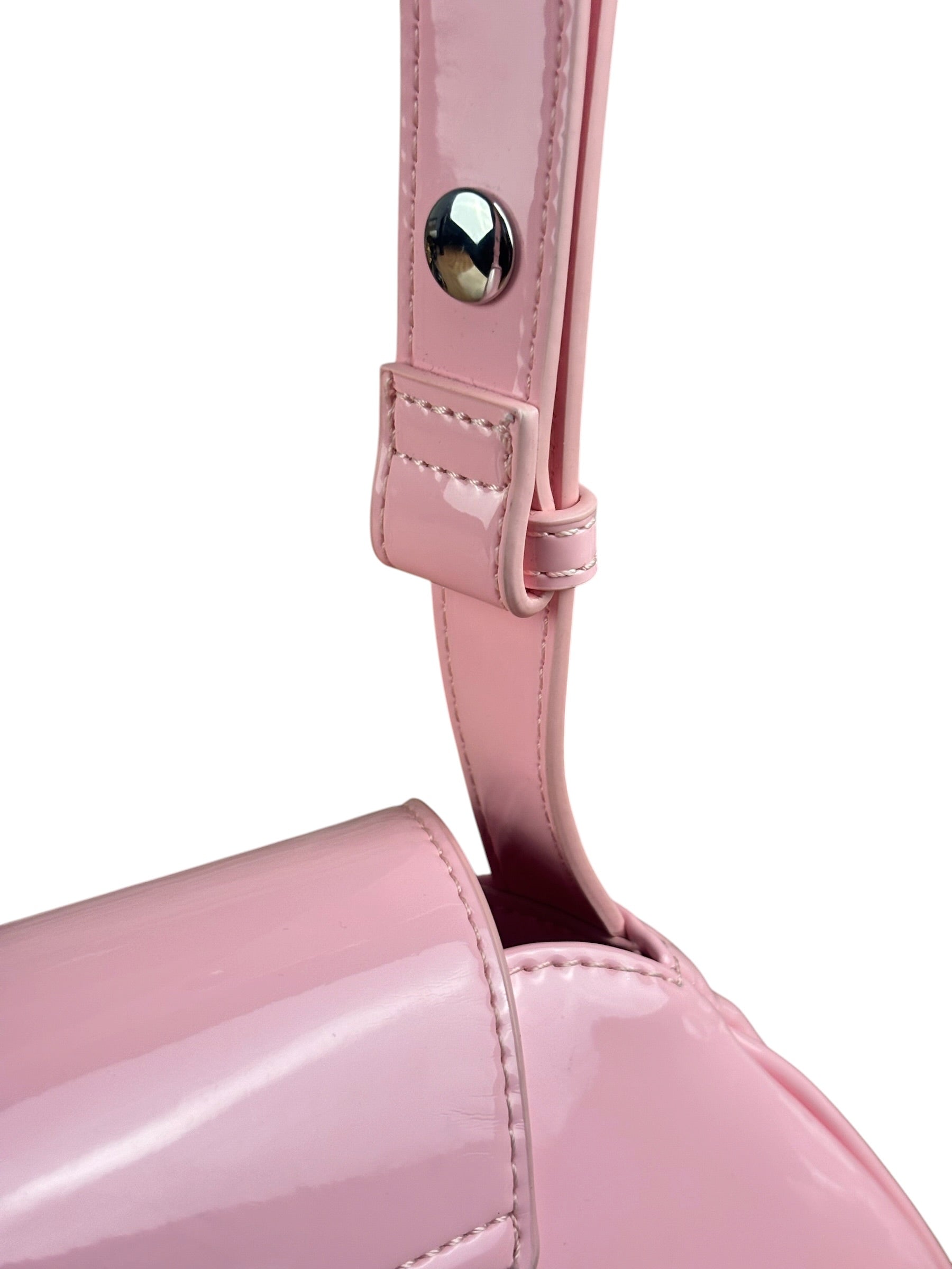 Diesel Pink Patent Leather Play Shoulder Bag
