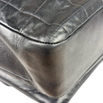 Chanel Black Lambskin Chocolate Bar Quilted Chain Shoulder Bag 2000
