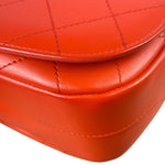 Chanel Red Quilted Calfskin Small Ring My Flap Crossbody Bag 2017