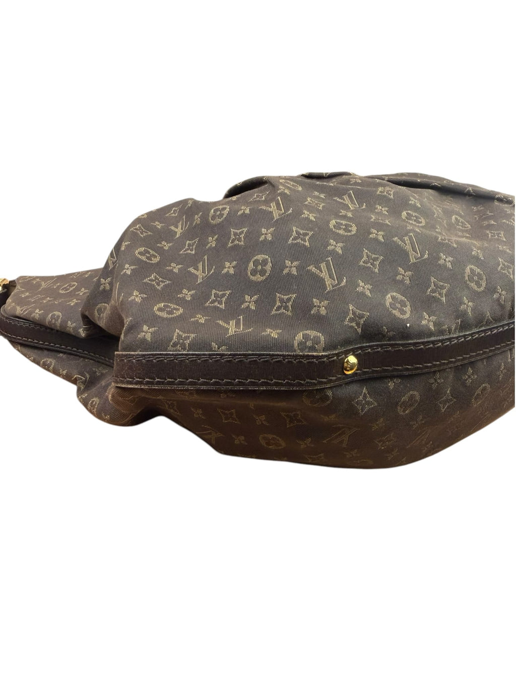 Louis Vuitton Black/Brown Leather Trim Monogram Idylle Rhapsody Hobo Bag