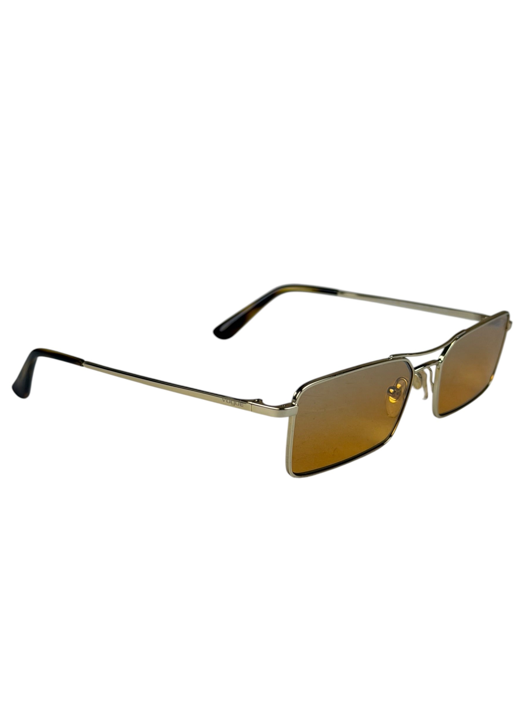 Vogue x Gigi Hadid Gold- Rectangular Sunglasses
