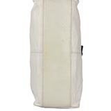 Burberry White Leather Bamboo Cinch Tote