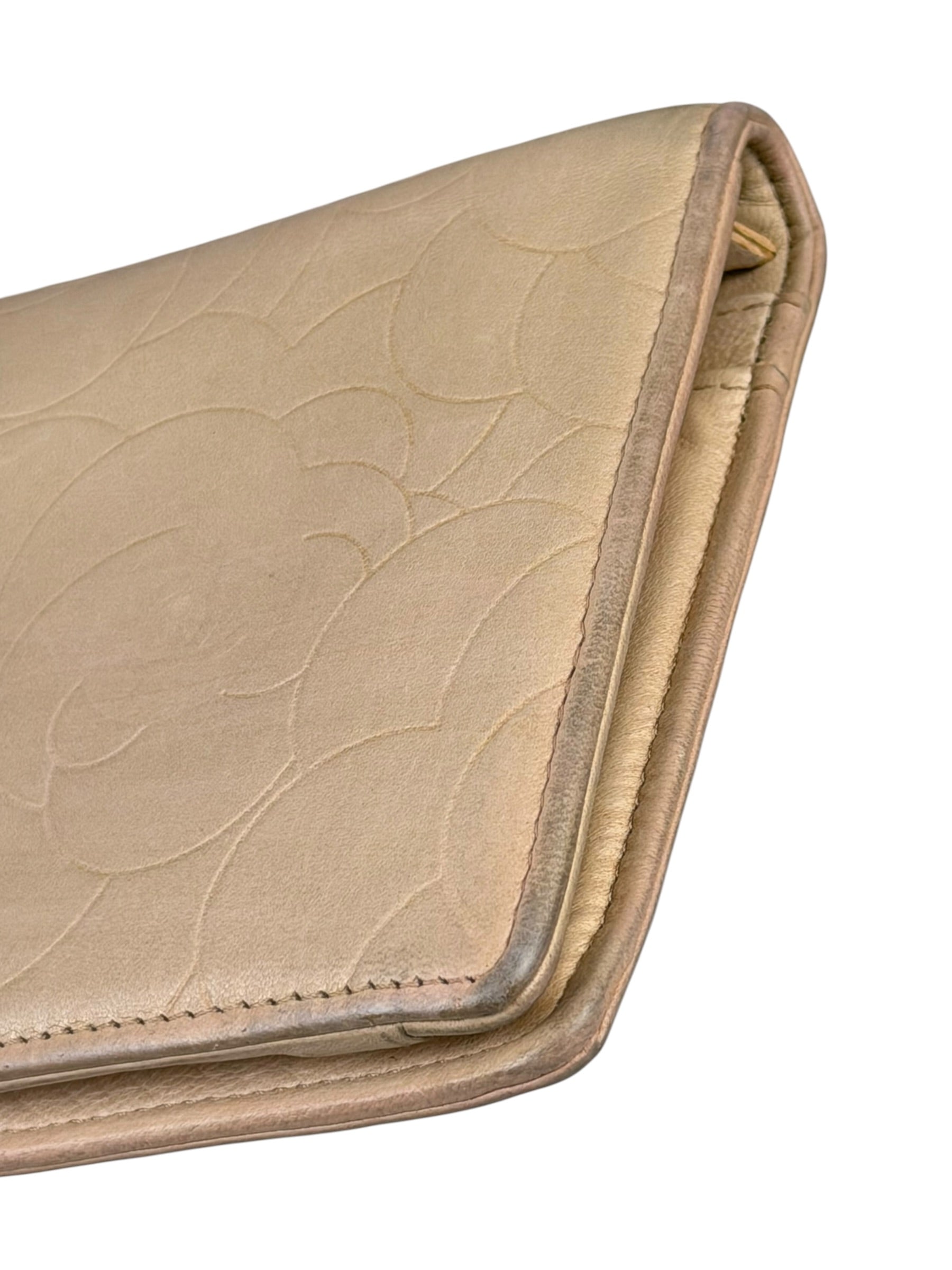 Chanel Light Pink Camila Leather Long Wallet