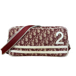 Christian Dior Vintage Red Oblique Trotter "2" Crossbody