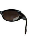 Christian Dior Vintage Black Oval Frame Sunglasses