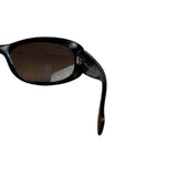 Christian Dior Vintage Black Oval Frame Sunglasses