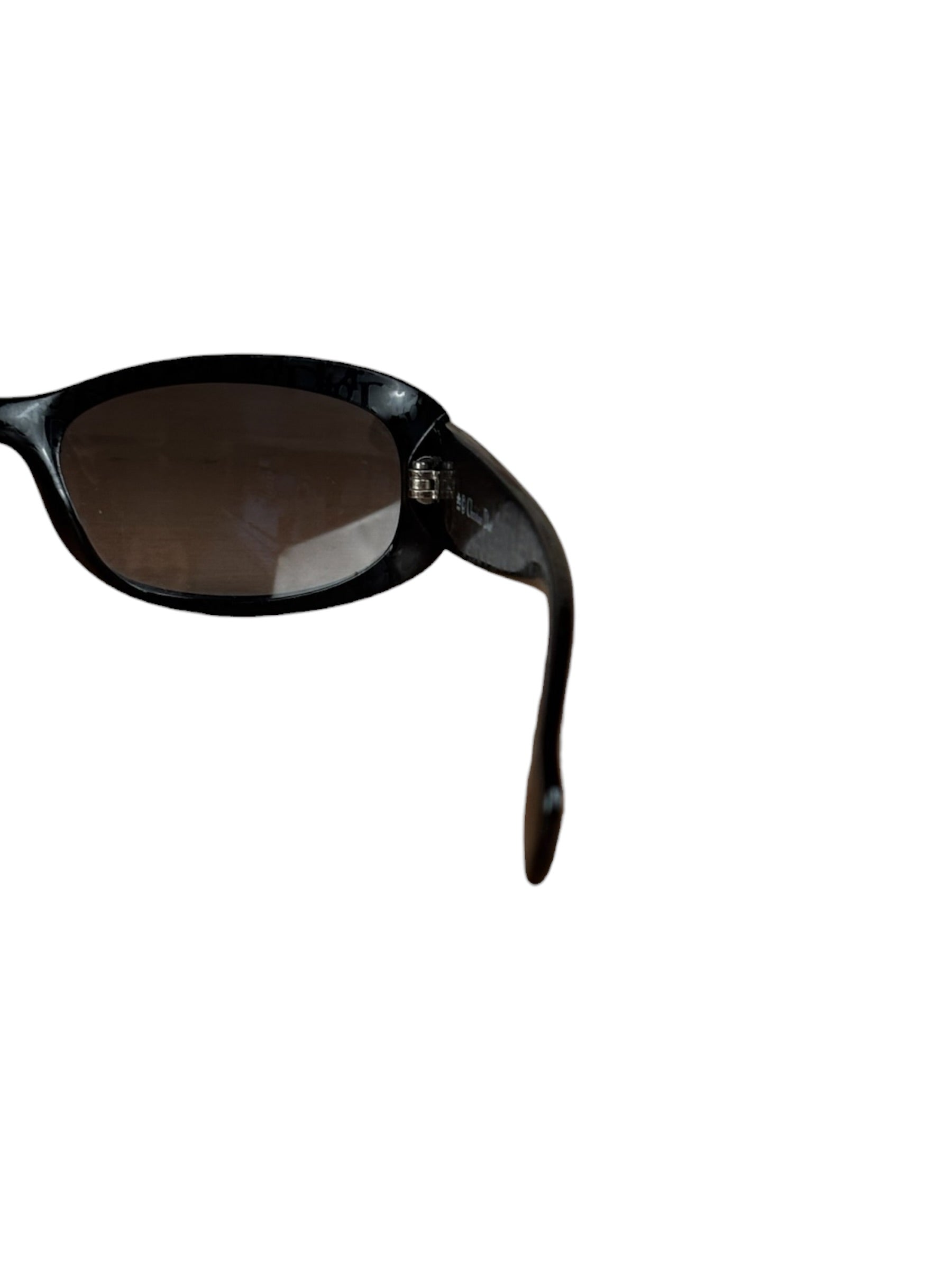 Christian Dior Vintage Black Oval Frame Sunglasses