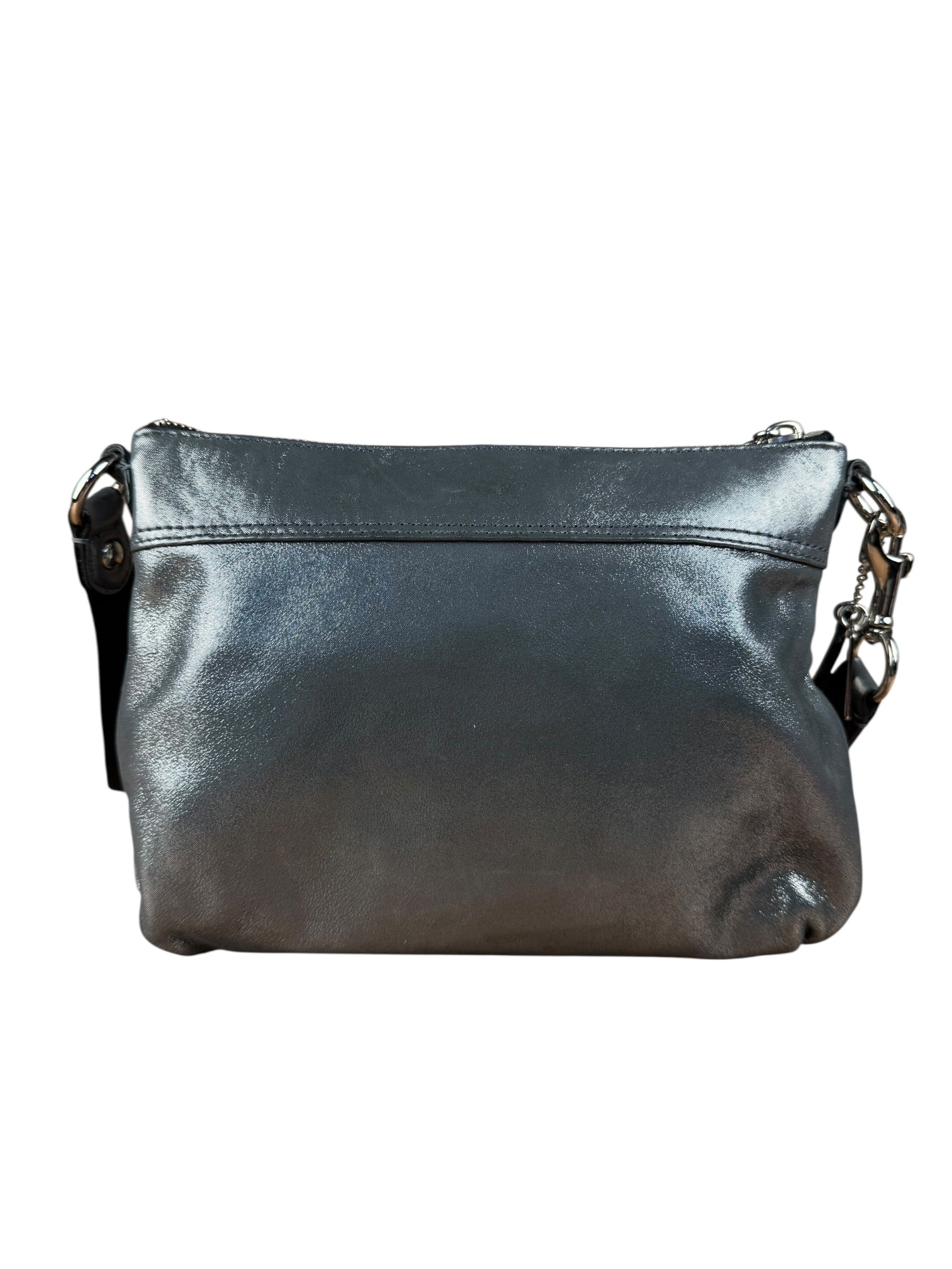 Coach Vintage Silver Metallic Crossbody