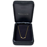 Tiffany & Co.T Smile Yellow Gold & Diamonds Pendant Necklace