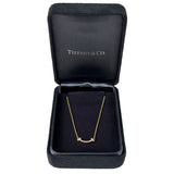 Tiffany & Co.T Smile Yellow Gold & Diamonds Pendant Necklace