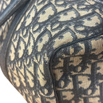 Christian Dior Vintage Navy Blue Trotter Oblique Bowling Boston Hand Bag