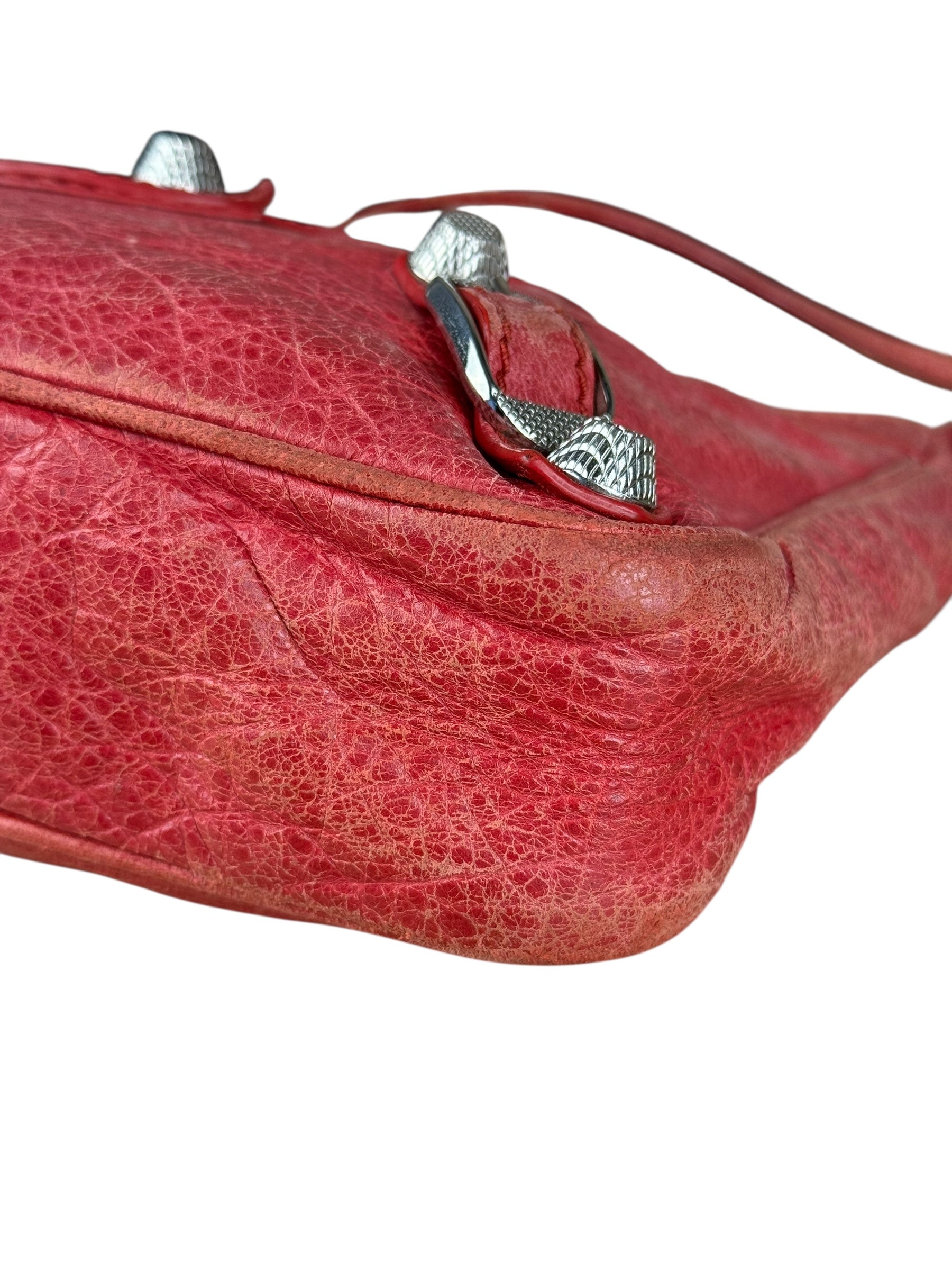 Balenciaga Fuchsia Leather Le City Crossbody