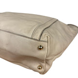 Gucci Britt Leather Tote Beige