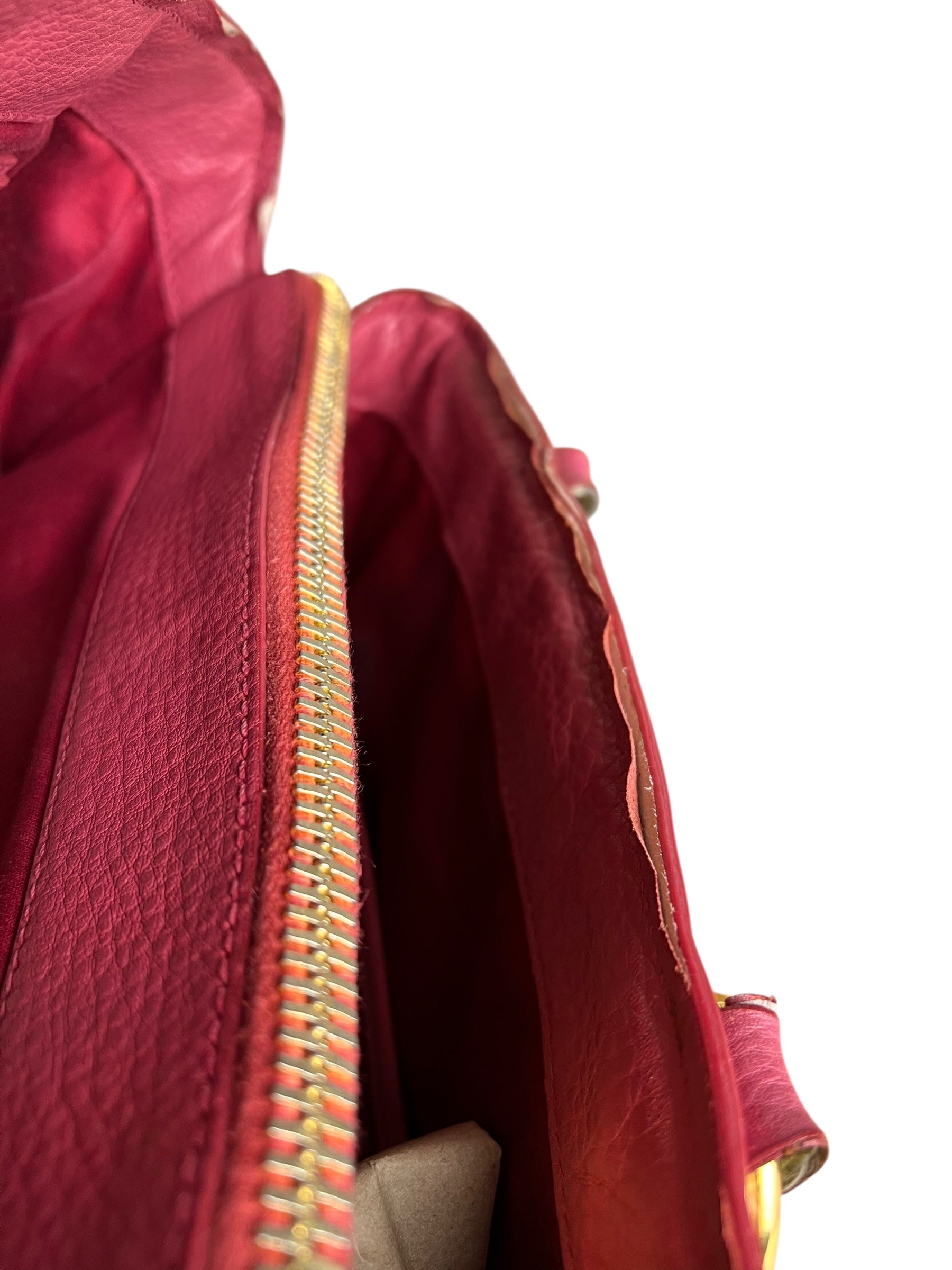 Miu Miu Pink Leather 2Way Tote Bag