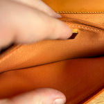 Chanel Orange Patent Leather Flap Wallet on Chain Bag